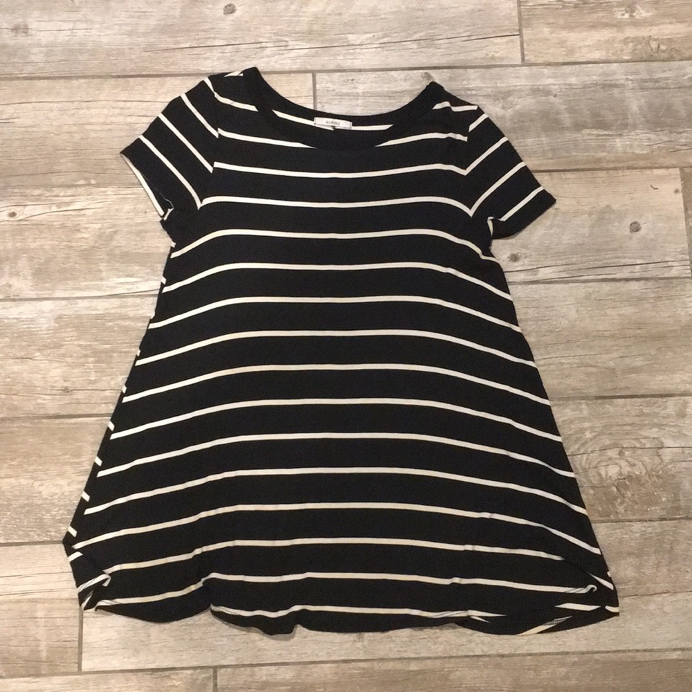 Black and white striped Acemi t-shirt dress